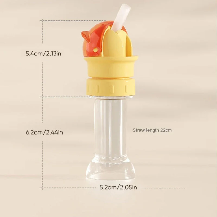 Kids Reusable Straw Bottle