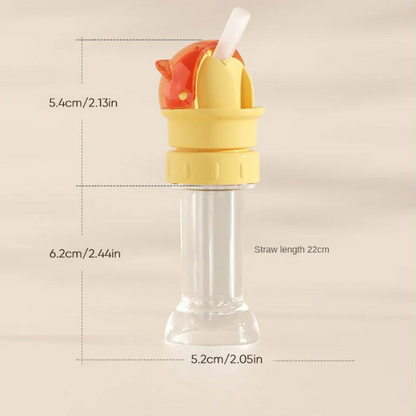 Kids Reusable Straw Bottle